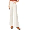 Sam Edelman High Waist Flare Jeans In Undyed Natural W/seed