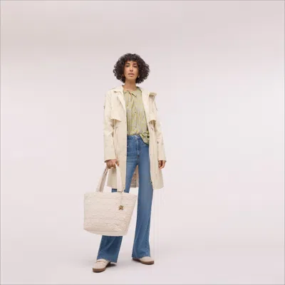 Sam Edelman Hooded Anorak Coat Linen In Beige