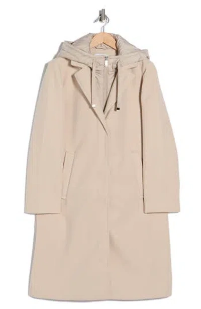 Sam Edelman Hooded Anorak Jacket In Neutral