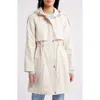Sam Edelman Hooded Longline Jacket In Linen