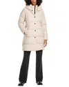 Sam Edelman Hooded Puffer Coat In Neutral