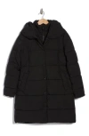 Sam Edelman Women's Oversized-collar Hooded Puffer Coat In Black