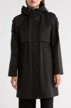 Sam Edelman Hooded Rain Anorak In Black