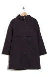 Sam Edelman Hooded Rain Anorak In Blue