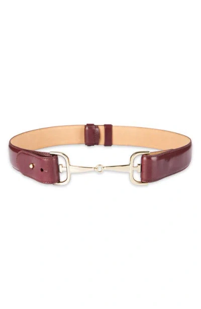 Sam Edelman Horsebit Buckle Leather Belt In Multi