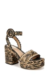 Sam Edelman Iliana Platform Sandal In Black/ Natural