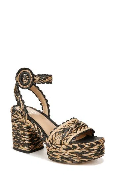Sam Edelman Iliana Platform Sandal In Black/natural
