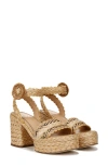 Sam Edelman Iliana Platform Sandal In Dark Natural Multi