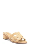 Sam Edelman Illie Block Heel Slide Sandal In Bleached Beechwood
