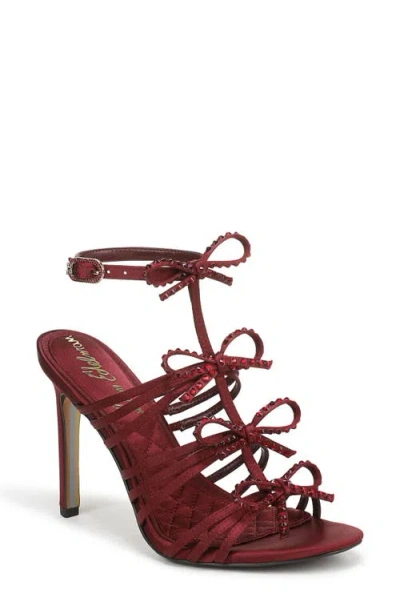 Sam Edelman Iman Ankle Strap Sandal In Burgundy