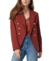 Sam Edelman Imogen Double Breasted Blazer In Bourbon