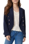 Sam Edelman Imogen Double Breasted Blazer In Navy