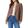 Sam Edelman Imogen Mix Pattern Double Breasted Blazer