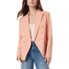 Sam Edelman Imogen Womens Solid Polyester One-button Blazer In Orange