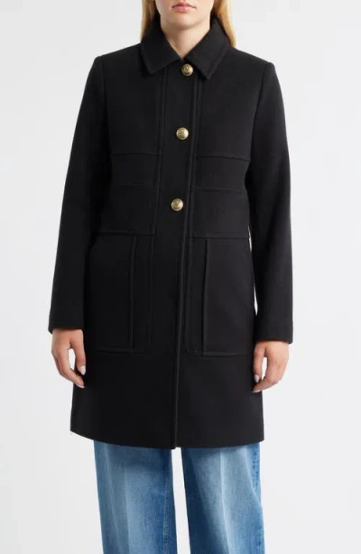 Sam Edelman Inset Waist Coat In Black