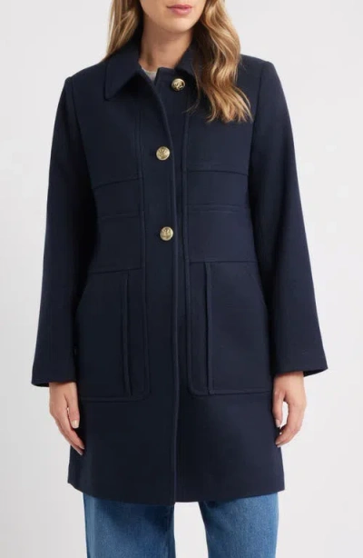 Sam Edelman Inset Waist Coat In Blue