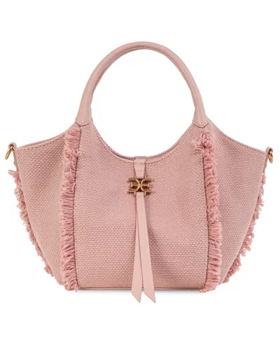 Sam Edelman Irina Large Canvas Tote Handbag In Sand