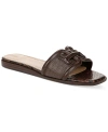 Sam Edelman Irina Logo Emblem Slide Sandals In Brown
