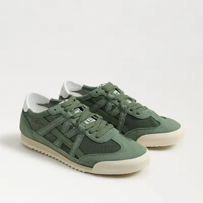 Sam Edelman Irma Lace Up Sneaker Green Agave Suede