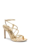 Sam Edelman Isadora Ankle Strap Sandal In Gold