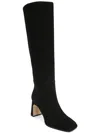 Sam Edelman Issabel Ath Womens Faux Suede Square Toe Knee-high Boots In Black