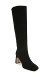 Sam Edelman Issabel Ath Womens Faux Suede Square Toe Knee-high Boots In Black