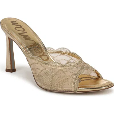 Sam Edelman Iva Mesh Sandal In Gold