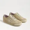 Sam Edelman Ivey Lace Up Sneaker Wheat Whisper Mesh Fabric In Gray