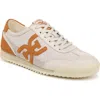 Sam Edelman Ivey Sneaker In Modern Ivory/ Retro Orange