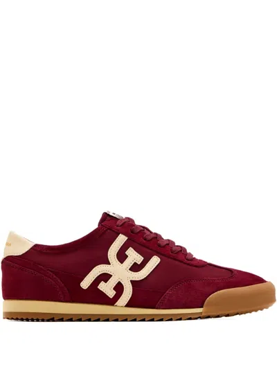 Sam Edelman Ivey Suede Sneakers In Burgundy