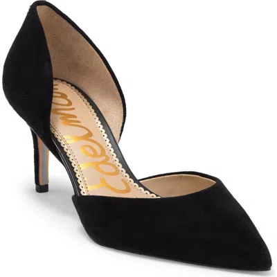 Sam Edelman Jaina Suede D'orsay Pump In Black