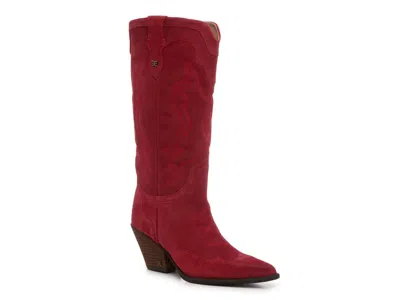 Sam Edelman James Cowboy Boot In Burgundy
