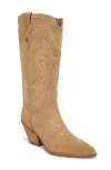 Sam Edelman James Pointed Toe Western Boot In Beige