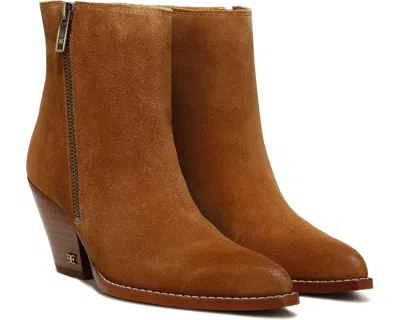 Sam Edelman Jane Womens Brown Leather Cuban Heel Western Boots Jobb2023