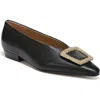 Sam Edelman Sonja Womens Suede Buckle Slip-on Shoes In Black