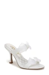 Sam Edelman Jasmine Double Strap Heel Mule Bright White Satin In Bright White