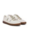 Sam Edelman Jayne Sneakers Women's White Gray Leather Casual Shoes Gal899 In White