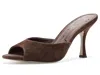 Sam Edelman Jeanie Sandals Java Brown Suede In Java Brown