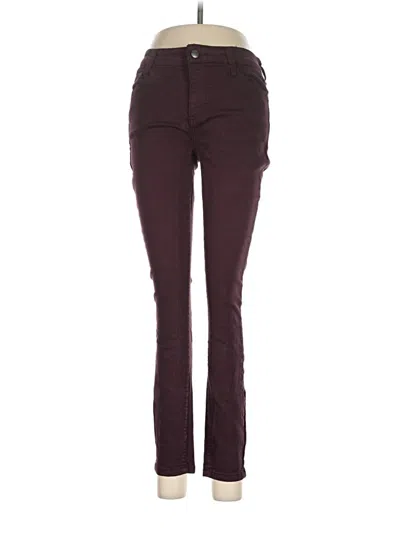Pre-owned Sam Edelman Jeggings In Burgundy