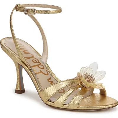 Sam Edelman Joanna Ankle Strap Sandal In Gold
