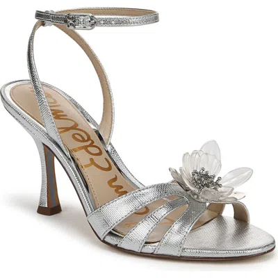 Sam Edelman Joanna Ankle Strap Sandal In Silver