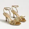 Sam Edelman Joanna Ankle Strap Sandal In Gold