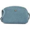 Sam Edelman Julia Quilted Camera Bag In Denim Blue