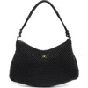 Sam Edelman Julia Quilted Recycled Leather Shoulder Bag In Black