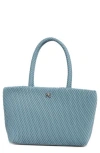 Sam Edelman Julia Quilted Tote Bag In Denim Blue