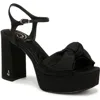 Sam Edelman Julieta Ankle Strap Platform Sandal In Black