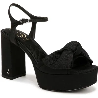 Sam Edelman Julieta Ankle Strap Platform Sandal In Black