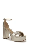 Sam Edelman Jullian Ankle Strap Platform Sandal In Brown