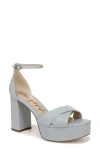 Sam Edelman Jullian Ankle Strap Platform Sandal In Cape Blue