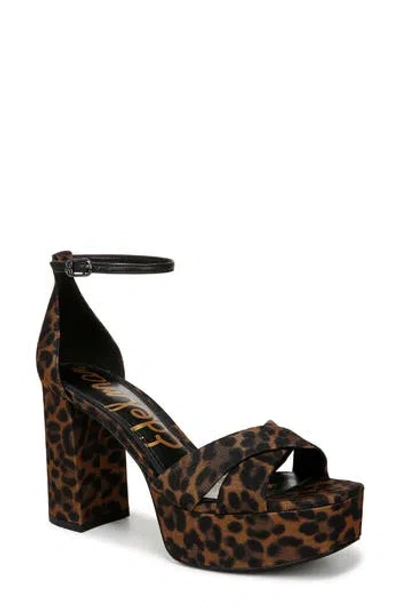 Sam Edelman Jullian Ankle Strap Platform Sandal In Multi